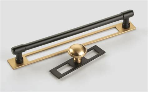 modern cabinet pulls with backplate